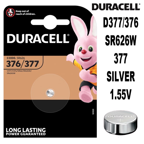 srebarna-bateriq-377-duracell-razmer-ag4-sr626sw (1) Сребърна батерия 377 DURACELL размер AG4 SR626SW за часовник